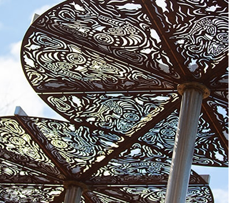 Shade structure detail